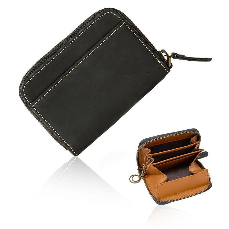 Zippered Leather Wallet Organizer Kalsten