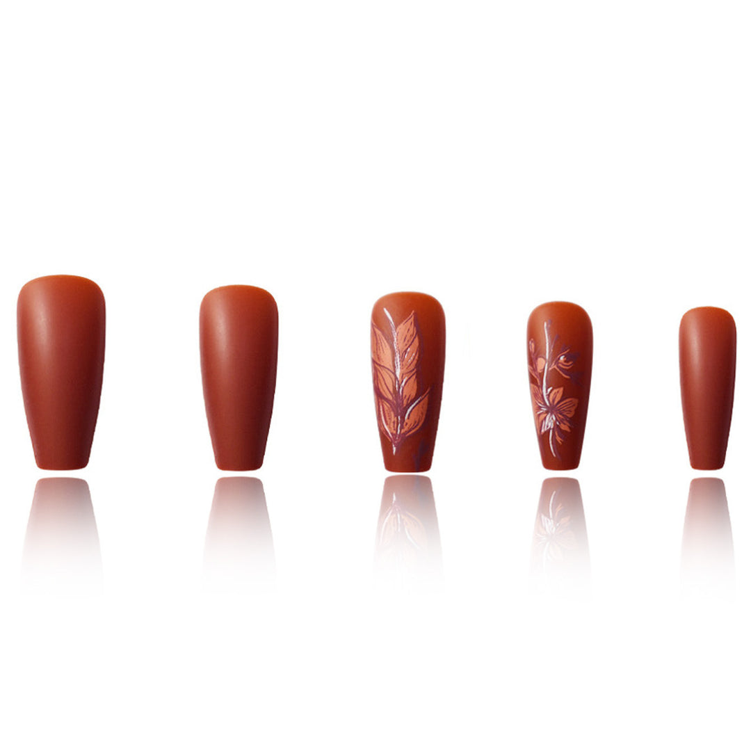 Artistic Nature-Inspired Nail Art Kalsten