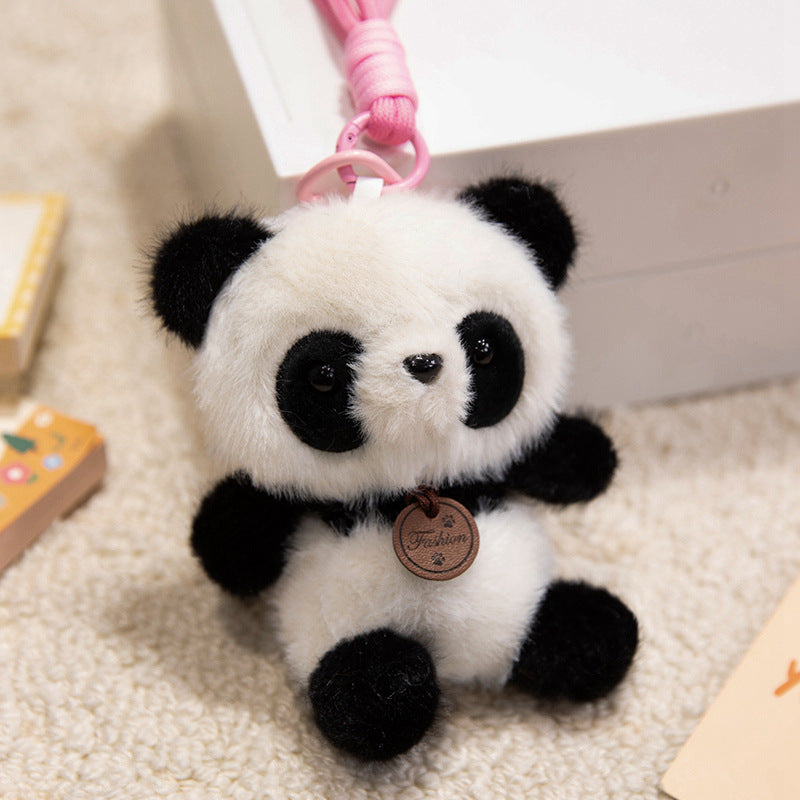 Plush Sitting Piglet Comforter Toy with Embroidered Paw Charm and Pendant Kalsten