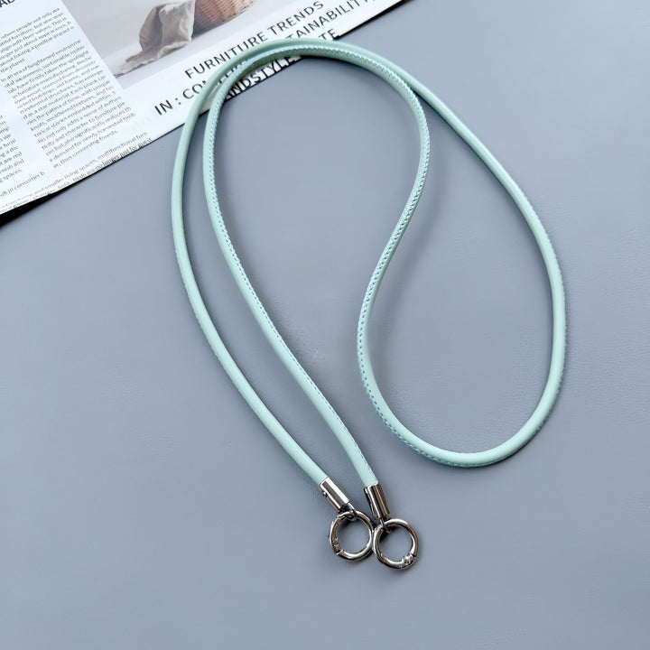 Premium Double-Ring Leather Lanyard Kalsten
