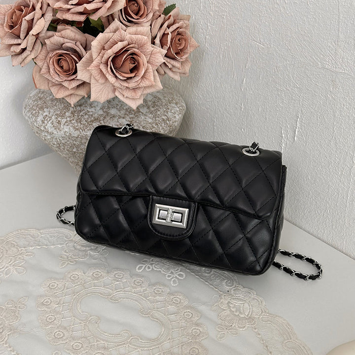 Quilted Chain Strap Evening Clutch Bag