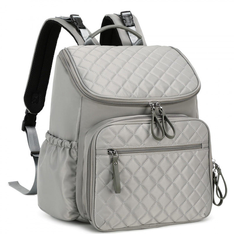 Quilted Multi-Pocket Backpack Kalsten