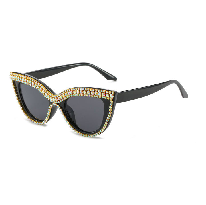 Statement Cat-Eye Sunglasses with Crystal Detailing Kalsten