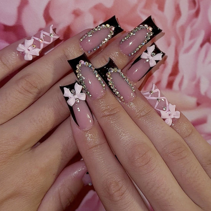 Decorative Long Stiletto Nail Art Design Kalsten