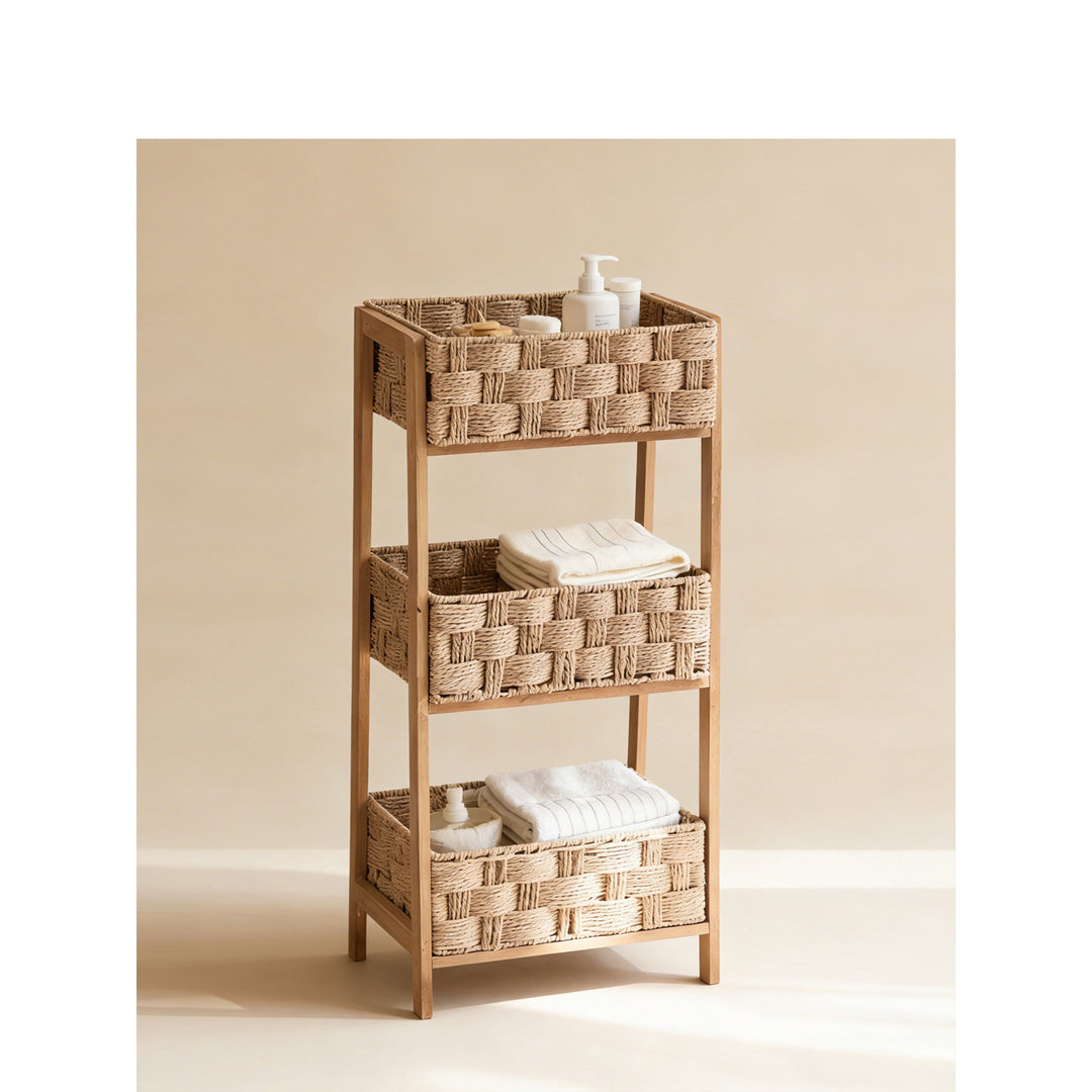 High-quality basket stand with three compartments Kalsten
