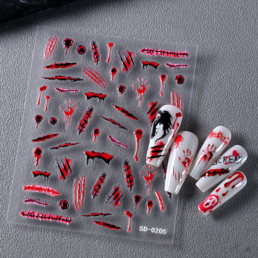 Horror-Inspired Nail Art Stickers