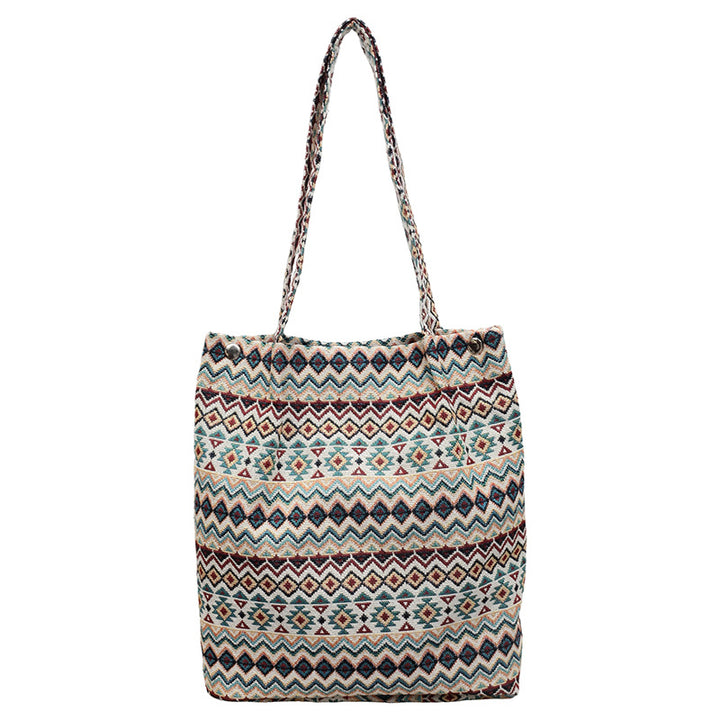 Bohemian Ethnic Print Shoulder Tote Bag