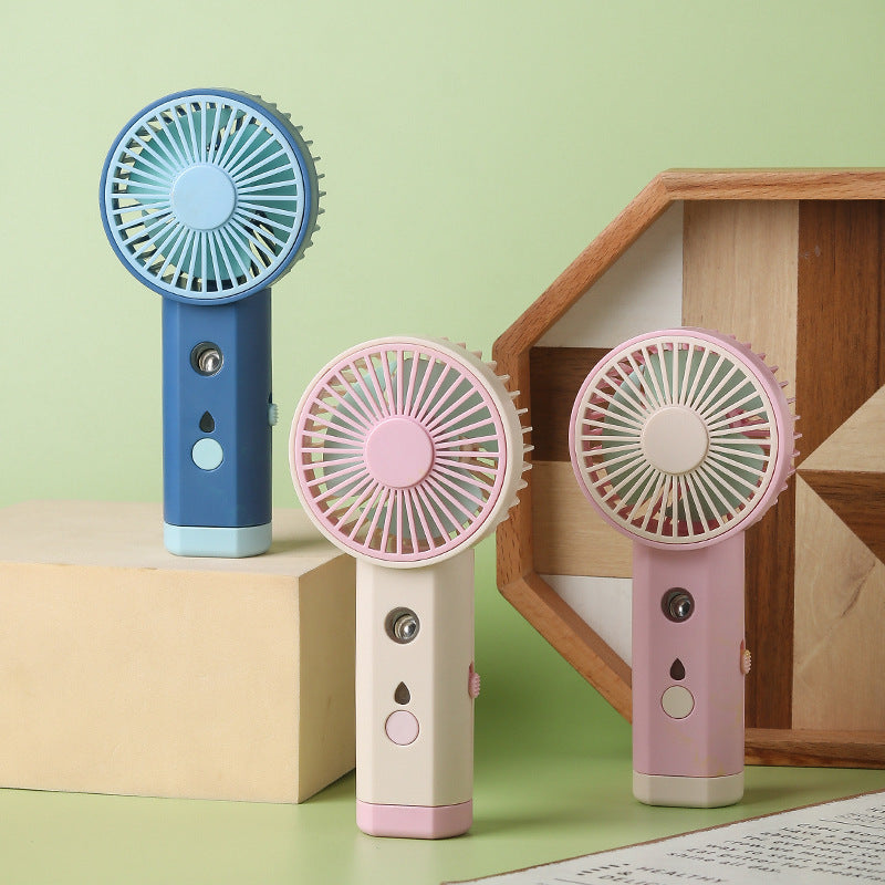 Cooling portable rechargeable handheld mini fan with adjustable airflow quiet motor and USB charging Kalsten