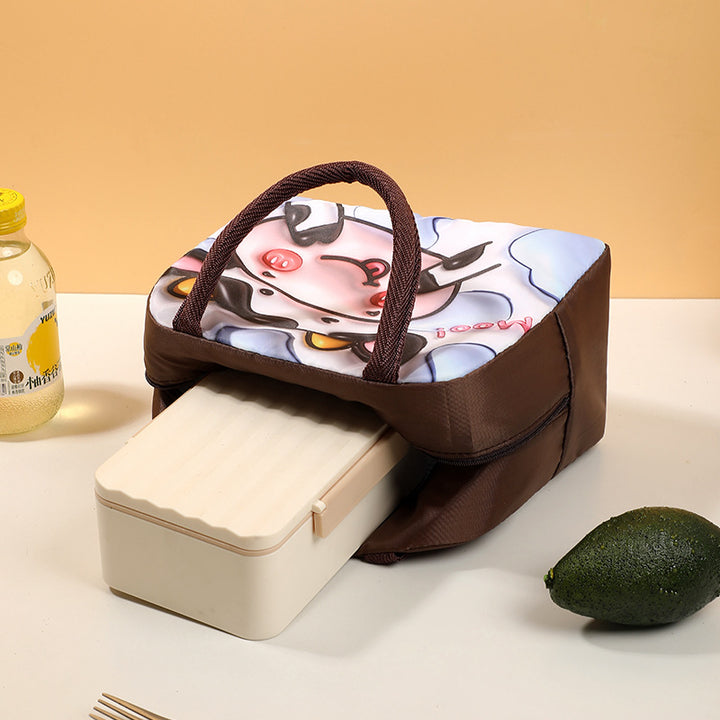 Cartoon-Themed Insulated Lunch Bag