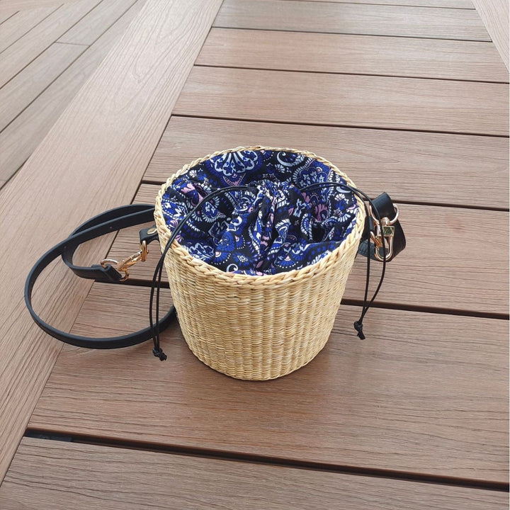 Bohemian Chic Woven Basket Bag Kalsten
