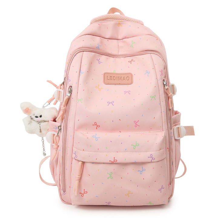 Stylish School Backpack with Fun Patterned Accents Kalsten