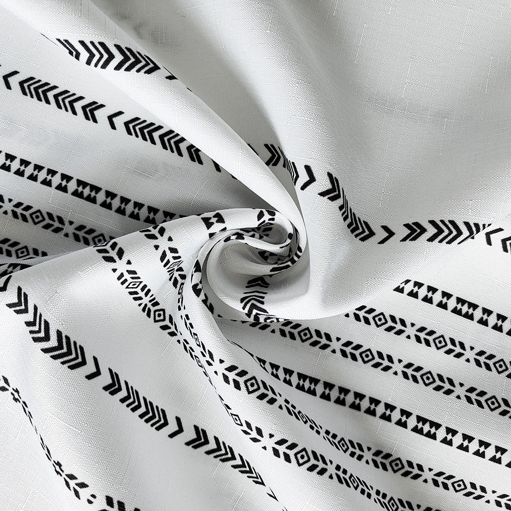 Textured Striped Shower Curtain Kalsten