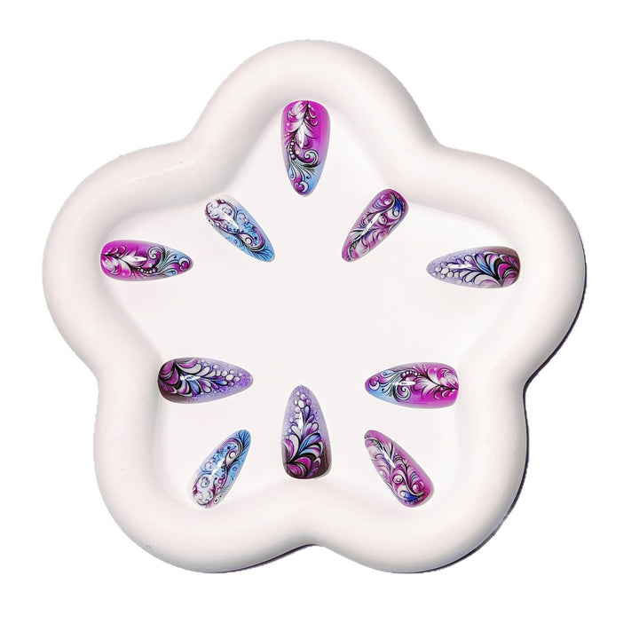 Artistic Floral Nail Design Kalsten