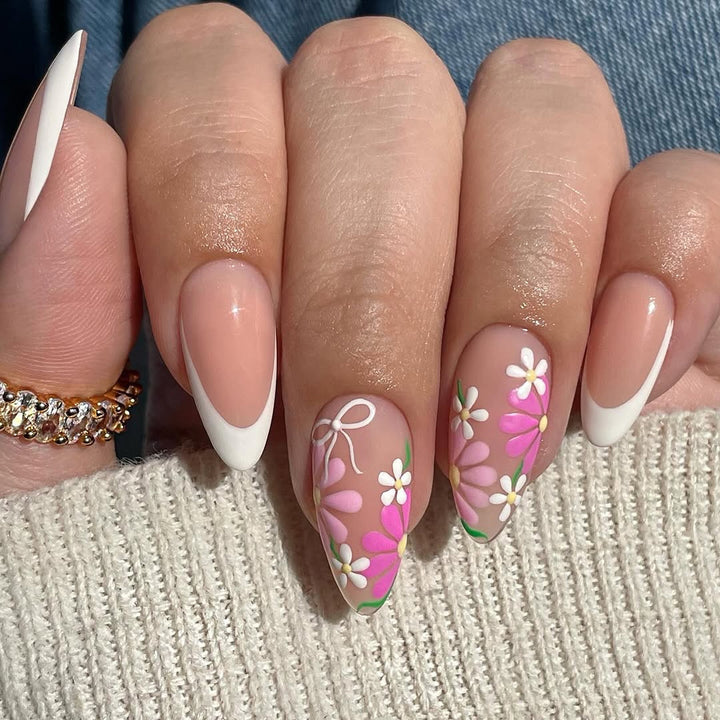 Artistic Nail Art with Floral Designs Kalsten