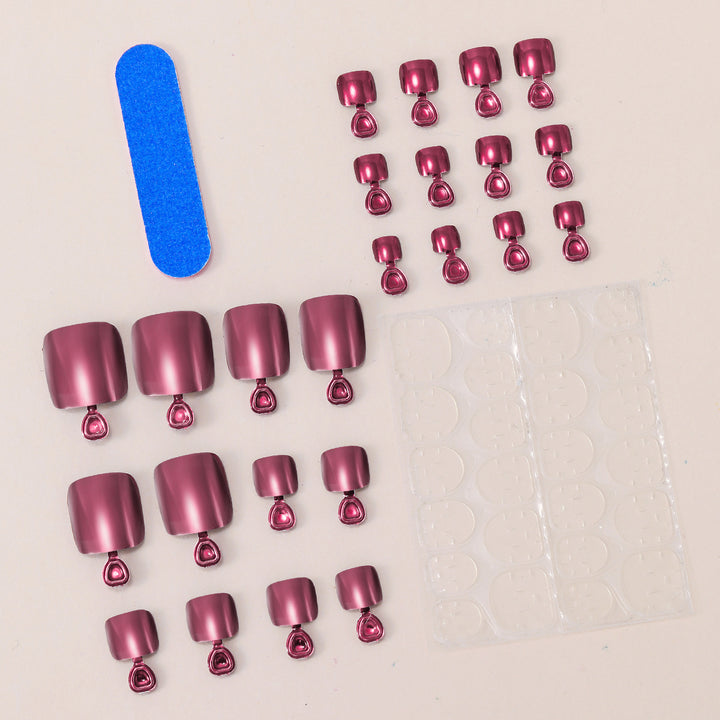 Glossy Gel Toe Nail Art Extensions Kalsten