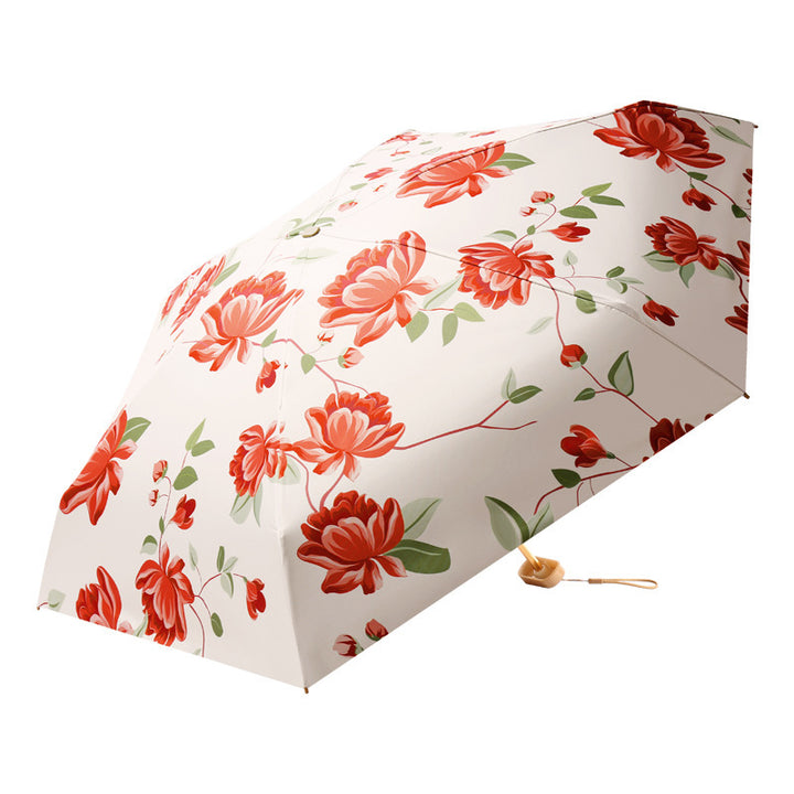 Women's folding umbrella with fresh cherry design Kalsten