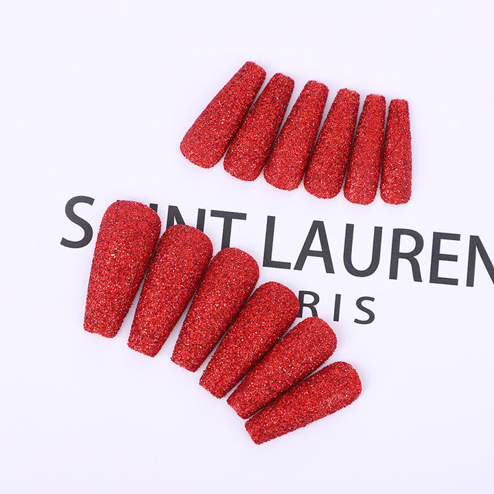 High-quality artificial nails with glitter effects Kalsten