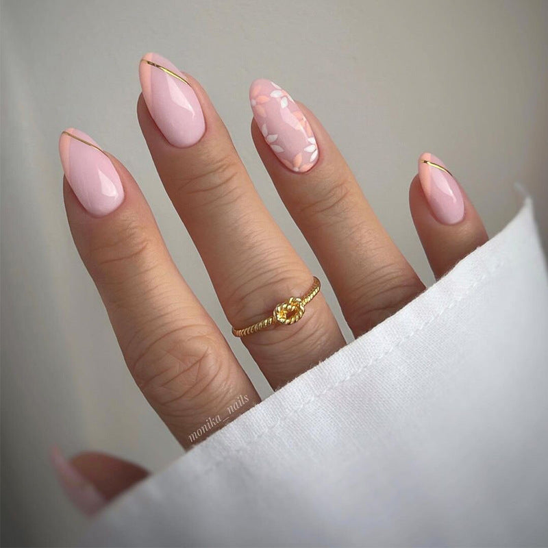 Glamorous Glittery Stiletto Press-On Nails Kalsten