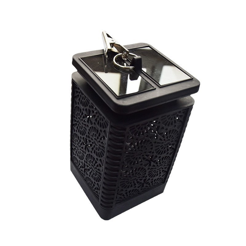 Solar Powered Decorative Metal Lantern With Flickering LED Flame Effect Kalsten