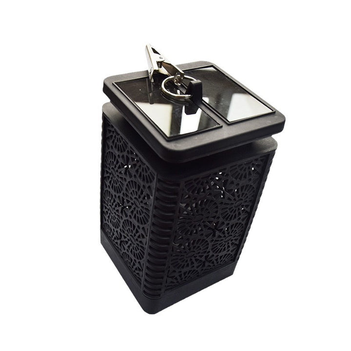 Solar Powered Decorative Metal Lantern With Flickering LED Flame Effect Kalsten