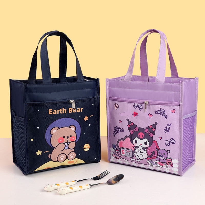 Insulated Bear-Themed Lunch Tote Kalsten