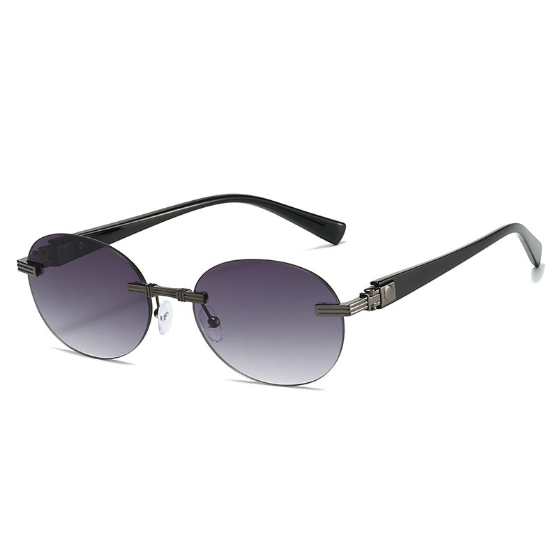 Women's fashionable sunglasses with transparent frame and flexible nose pad Kalsten
