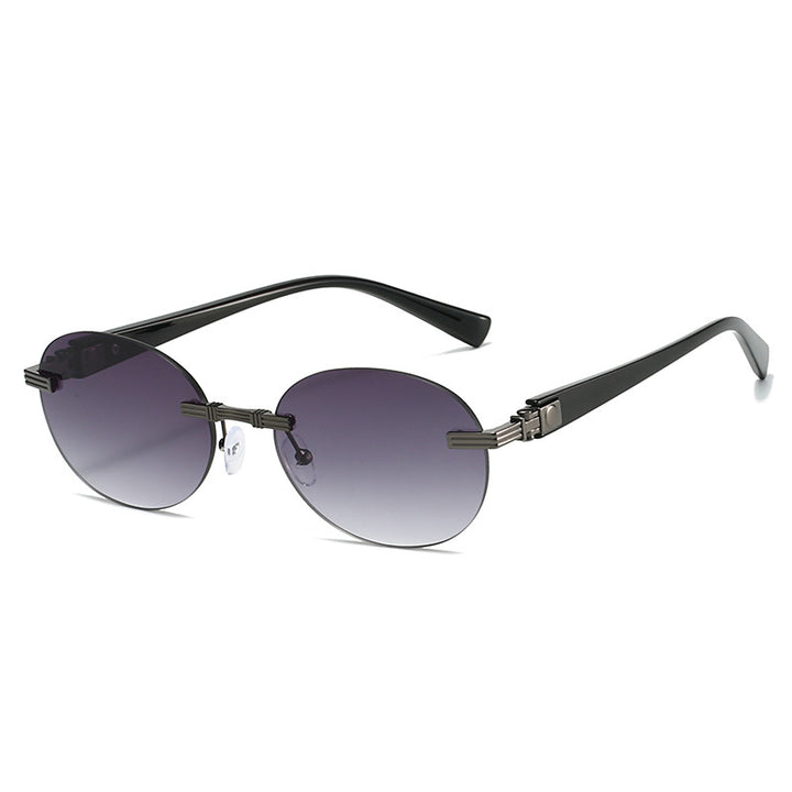 Women's fashionable sunglasses with transparent frame and flexible nose pad Kalsten