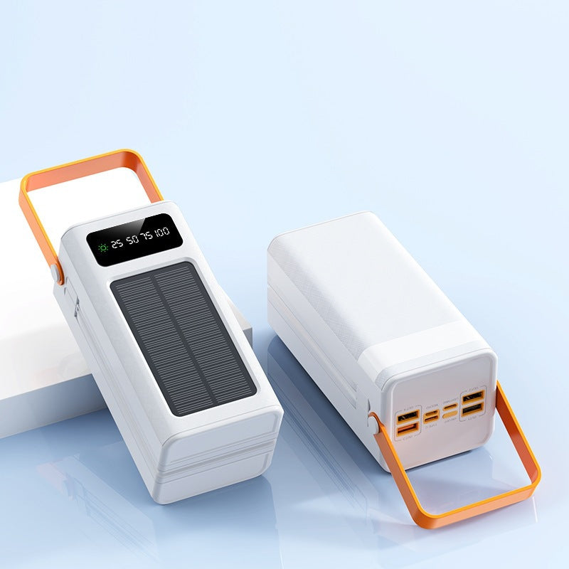 Portable Solar Power Bank with Digital Display and Practical Carrying Strap Kalsten