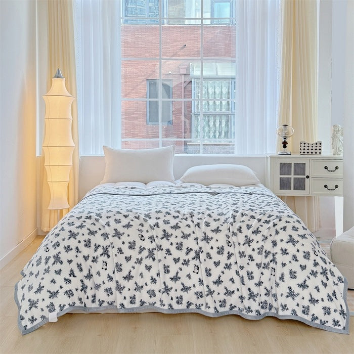 Women Patterned Blanket made of Soft Cotton Kalsten