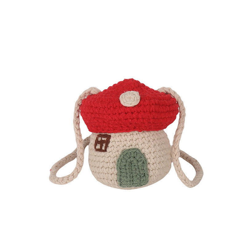 Crochet House-Themed Mini Backpack