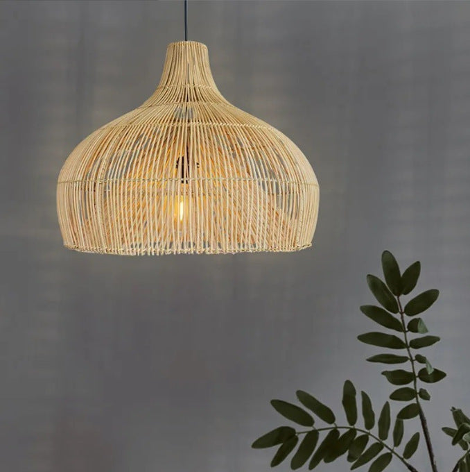 Handmade Woven Rattan Pendant Light