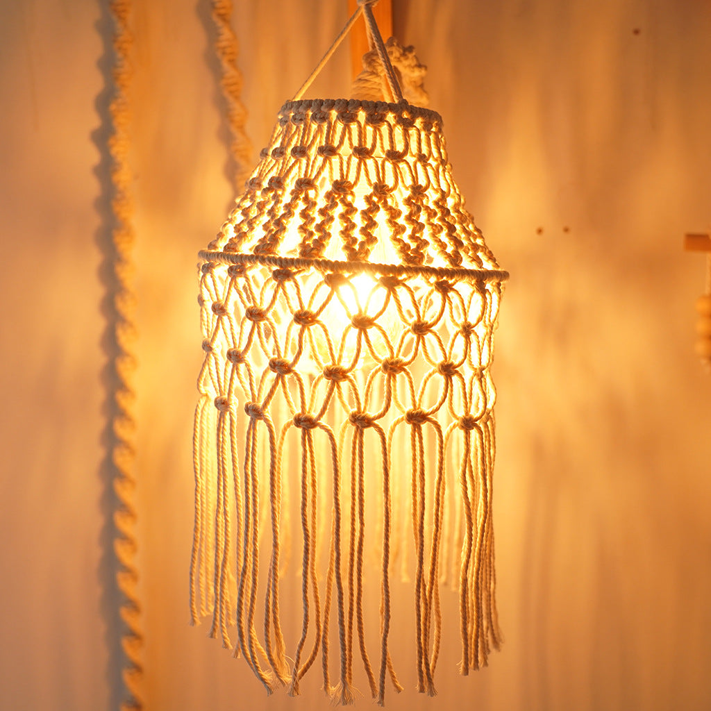 Macramé Bohemian Hanging Pendant Light Shade Kalsten