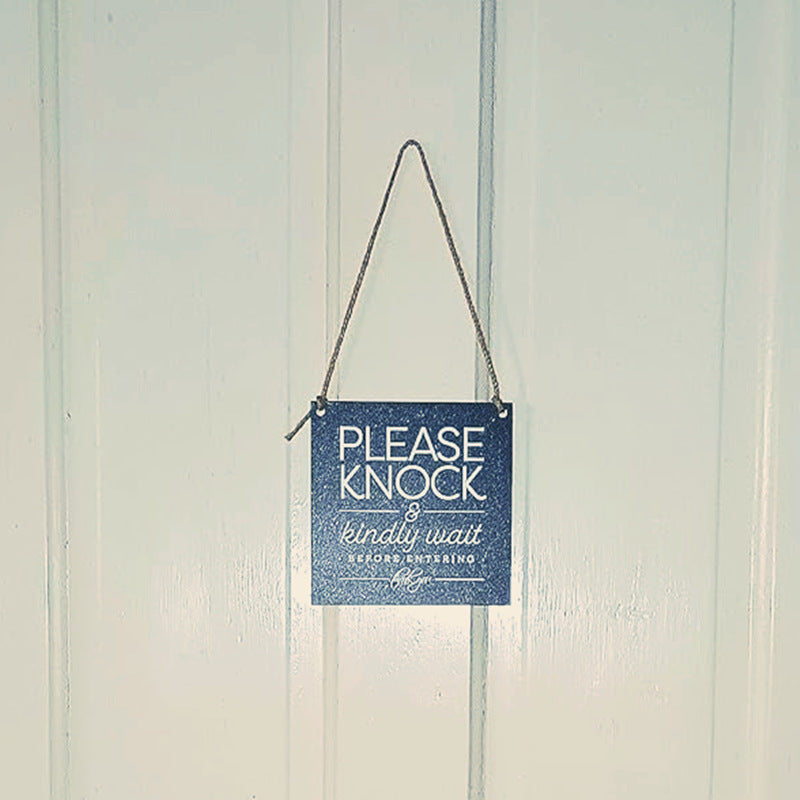 Double-Sided Hanging Door Sign