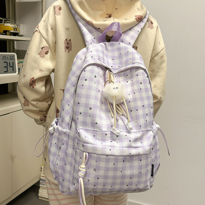 Cute Star-Embellished Daily Backpack Kalsten
