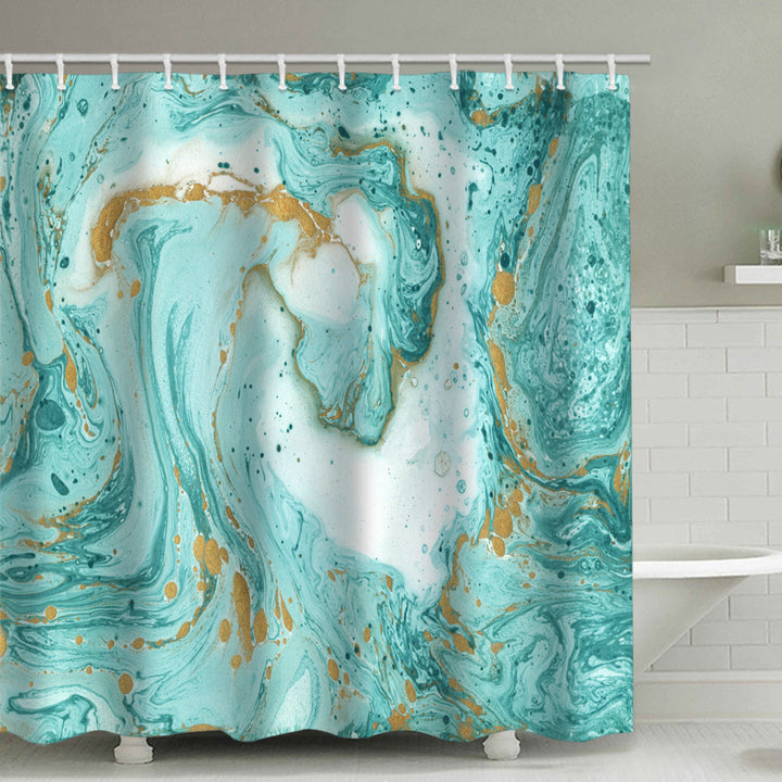 Abstract Marble Design Shower Curtain Kalsten