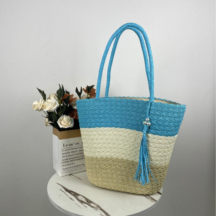 Trendy Woven Beach Bag Kalsten