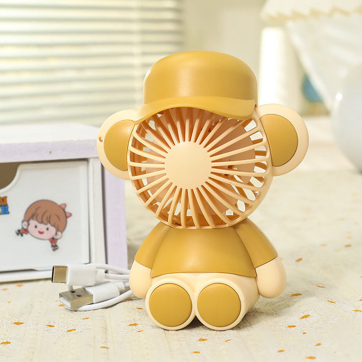 Ladies portable hand fan in original monkey design Kalsten