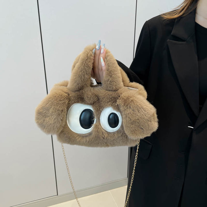 Cozy plush shoulder bag with ear application Kalsten