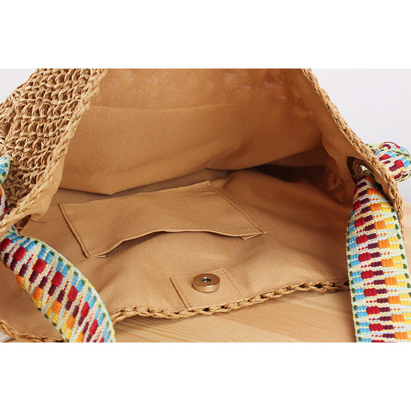 Handbag with Striped Shoulder Strap Kalsten