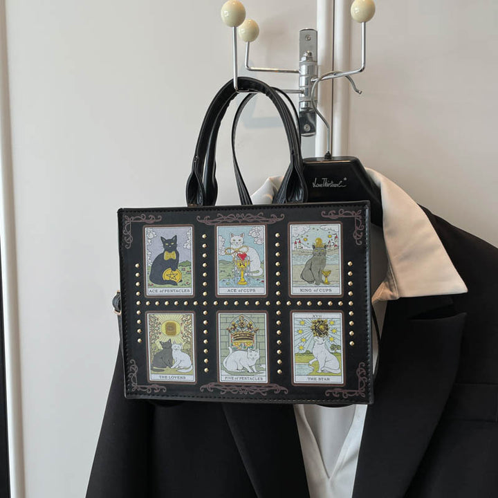 Cat-Themed Art Tote