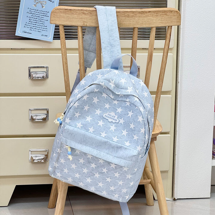 Transparent Window Star-Print Backpack Kalsten