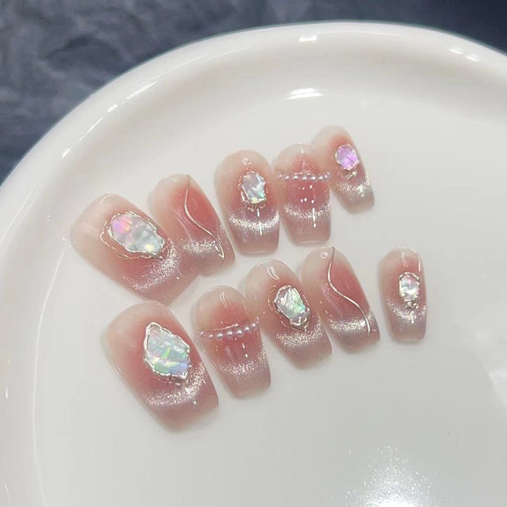 Glamorous Gemstone-Embellished Nail Art Set Kalsten