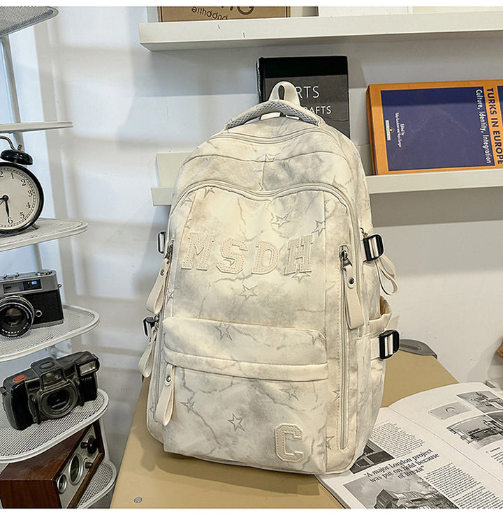 Fashionable Multi-Compartment School Backpack