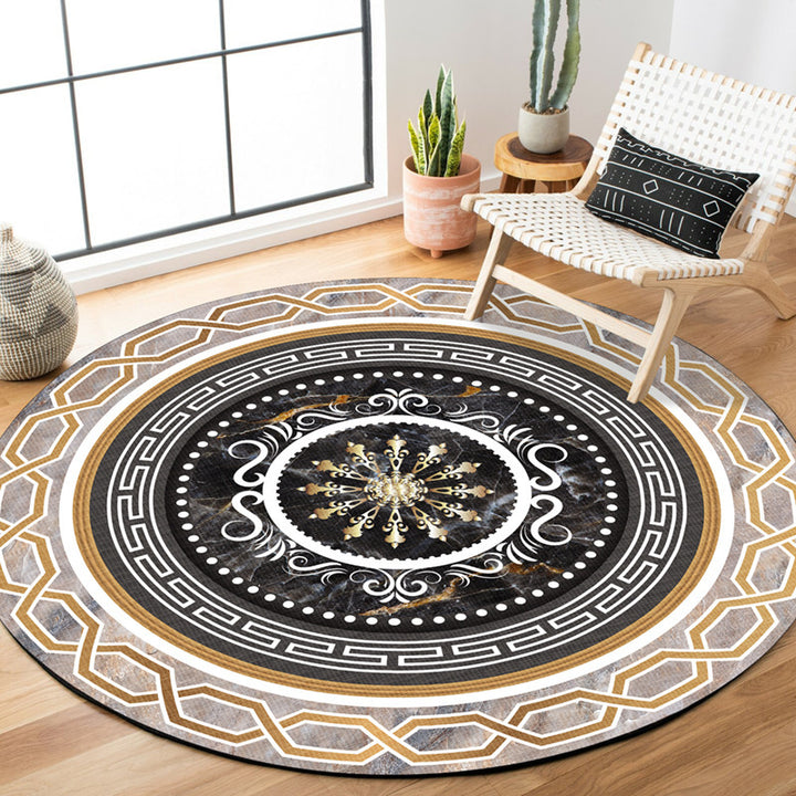 Elegant Round Area Rug Kalsten