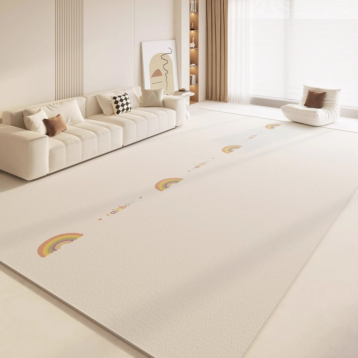 Cartoon-Themed Plush Area Rug for Living Room