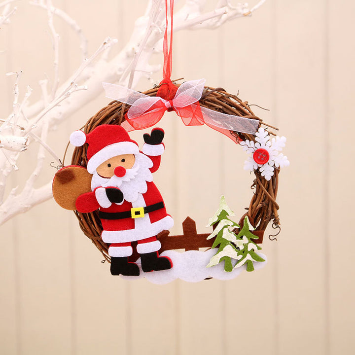 Felt Snowman Christmas Wreath Kalsten