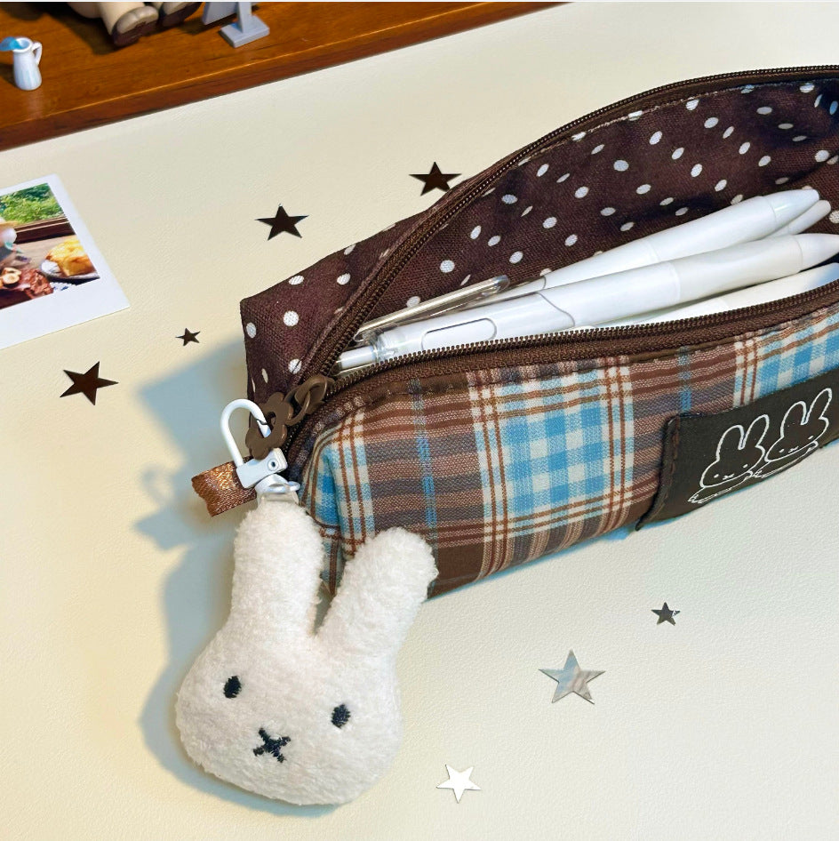 Stylish Plaid Pencil Pouch