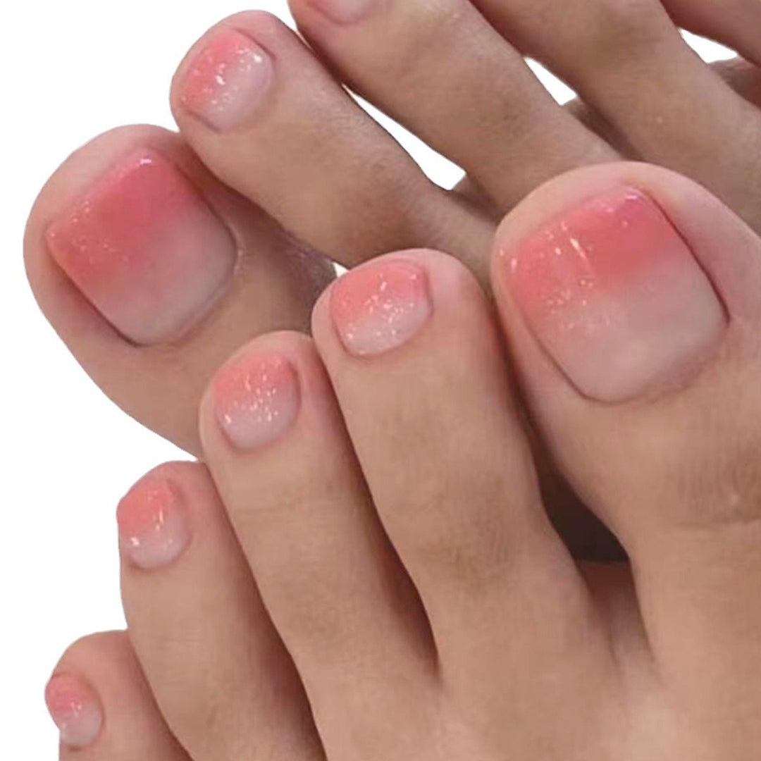 Ombre Glittered Pedicure