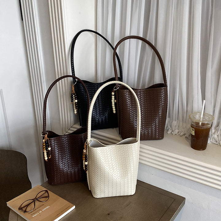 Handcrafted Woven Leather Tote Bag