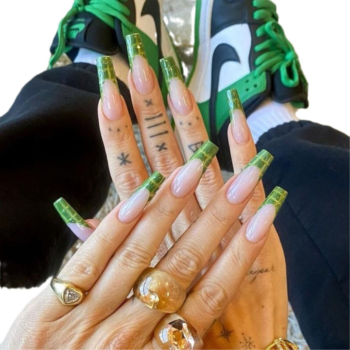 Artistic Acrylic Long Nail Extensions